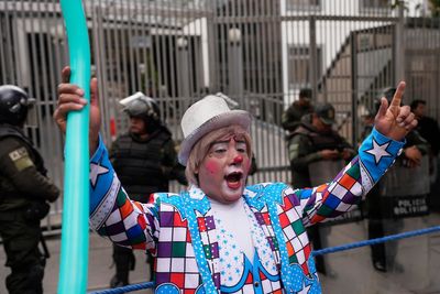 Clowns take to the streets of Bolivia to protest decree that could crush their livelihoods
