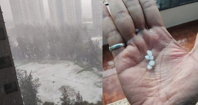 Pune Witnesses Rare Hailstorm, Bringing Sudden Respite from Summer Heat