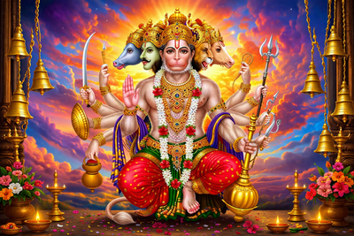 Why Panchmukhi Hanuman Is Kept Near the Main Door of Homes