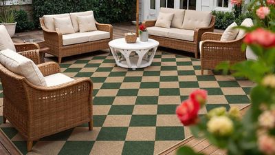 This Heritage Rug Pattern Makes Backyards Look Effortlessly Chic – and It’s a Simple Switch for an Outdoor Living Room