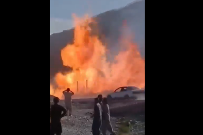 Huge explosion as gas pipeline in Pakistan is hit by suspected terror attack