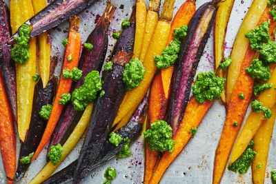 2 little twists that make roasted carrots pop on an Easter table