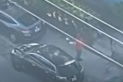 Suspected drug dealer hit in face with bag of cocaine by panicked customer as police arrive