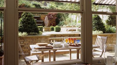 I Found This Privacy Screen You Can Stake Into Your Lawn That Makes It Easy, Flexible, and Actually Very Stylish to Screen Out Neighbors