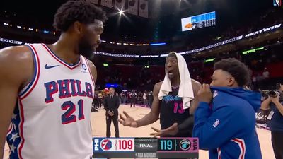 Bam Adebayo Confronted Joel Embiid About His Fouling Practices During Latest Sixers Loss