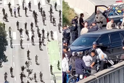 More than 80 cyclists planning to take over San Francisco Bay Bridge corralled by police