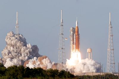 Artemis II launch live: Nasa astronauts successfully takeoff as they head towards the Moon