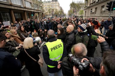 Serbian journalists protest reported attacks, pressure on media