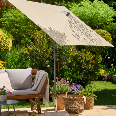 Lidl is selling the chicest garden parasol for under £15 – it could easily be mistaken for this £70 John Lewis alternative