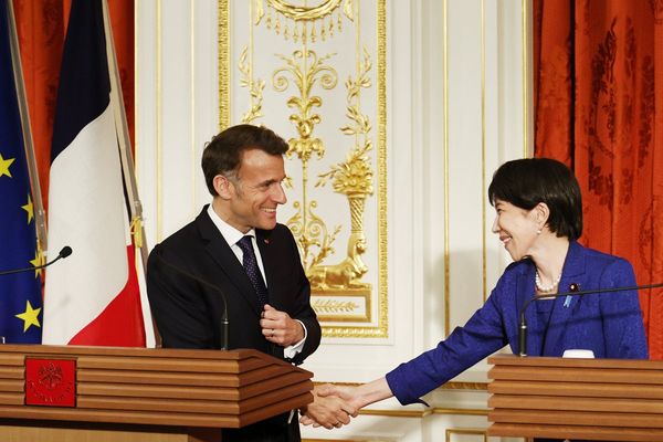 Macron calls for ceasefire in Mideast during visit to Japan