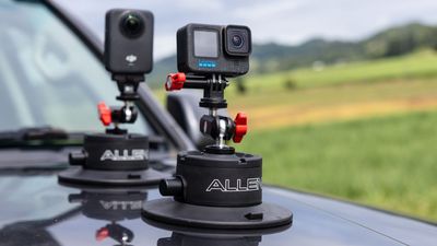 Car photography without the stress! Allen's new suction mount lets you know if your camera isn't actually safely secured