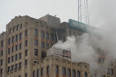 Brief fire causes evacuation but no injuries at historic Detroit college building