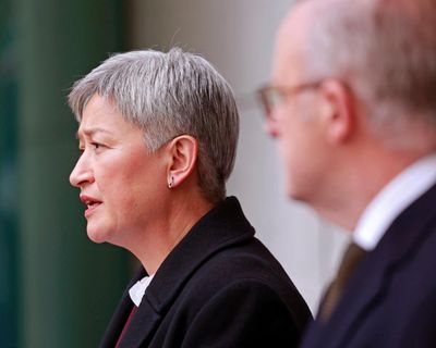 Penny Wong to join talks with 35 countries, excluding US, to explore ways to reopen strait of Hormuz