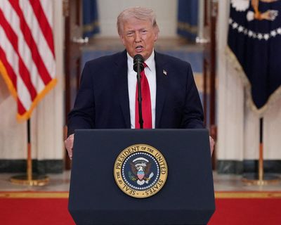 Trump claims Iran war ‘nearing completion’ and seeks to justify conflict in prime time address