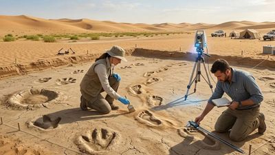 A stunning find in Saudi Arabia: 120,000-year-old footprints reveal where humans once walked