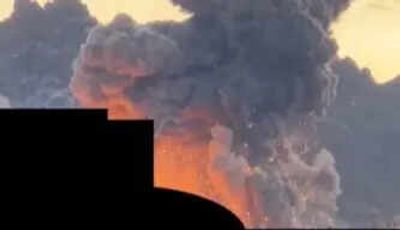 Fire and smoke billow across sky: Video shows aftermath of US strike on Iran's Isfahan ammunition depot