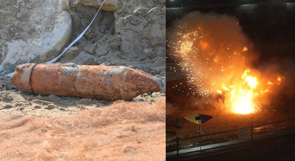 Singapore safely detonates massive 250kg WWII bomb near airport without disrupting flights