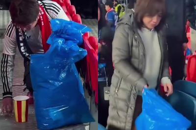 Japanese fans praised for ‘wonderful’ gesture after Wembley win
