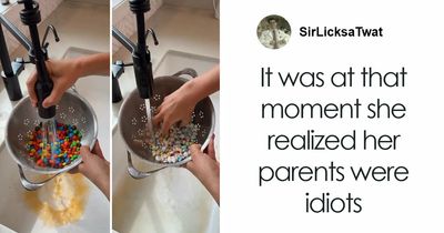 “Screams Disappointment”: Mom’s M&M Washing Hack Sparks Debate After Daughter’s Reaction Goes Viral