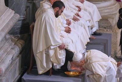 Pope Leo XIV revives the Holy Thursday foot-washing of priests after Francis's inclusive tradition