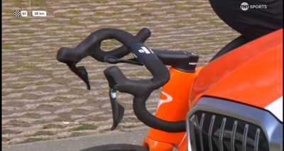 Pinarello responds after Filippo Ganna's handlebar snaps mid-race en route to victory at Dwars door Vlaanderen