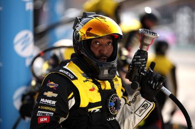 What happens during a NASCAR pit stop?