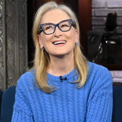 Meryl Streep Revisits Her Iconic 'Devil Wears Prada' Monologue in a Cerulean Blue J.Crew Sweater