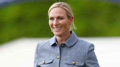 Zara Tindall's blue jeans, boucle jacket and comfy trainers are an elegant spring combination you can rely on