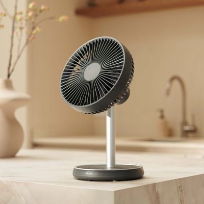 It took me just two seconds to transform this wireless Duux fan from desktop to pedestal mode – it’s so light (and effective) I’m planning on taking it on holiday