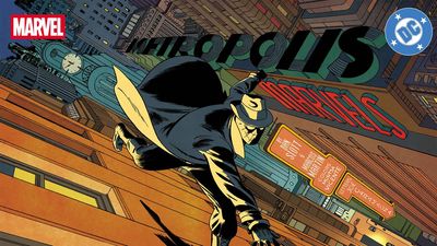 Spider-Noir swings through old-timey Metropolis in Marvel and DC's Spider-Man/Superman crossover