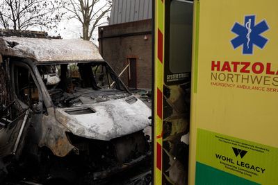 Three charged after Jewish community ambulances set on fire in London