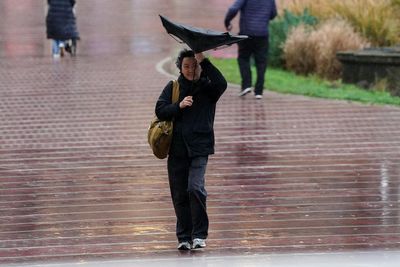 Amber warnings issued amid Storm Dave but temperatures may hit mid-20s next week