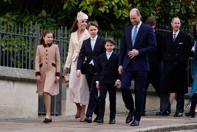 Royals put on united front at Easter Service at Windsor Castle in first public family outing since Andrew’s arrest