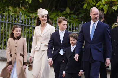 William, Kate and children join traditional royal Easter service