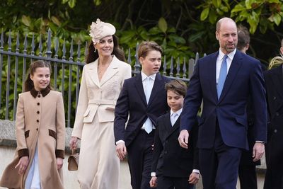 William, Kate and children join traditional royal Easter service
