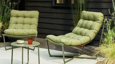 I’m Predicting This Editor-Favorite Cushioned Outdoor Armchair Set Will Sell Out Soon — And It Even Comes With a Matching Side Table