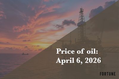 Current price of oil as of April 6, 2026