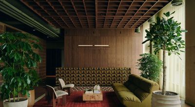 This East London Coworking Space's Calming and Characterful Checkered Scheme May Actually Help You Get Stuff Done — And Make You Feel Like You're at a Cool Boutique Hotel