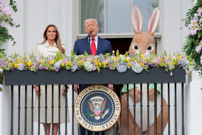 Trump and Melania host White House Easter Egg Roll with a patriotic twist