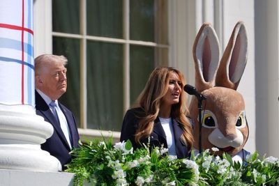 Melania Trump makes rare political statement at White House Easter Egg Roll