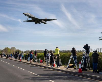 A bittersweet thrill: daytrippers watch US warplanes in action at RAF Fairford