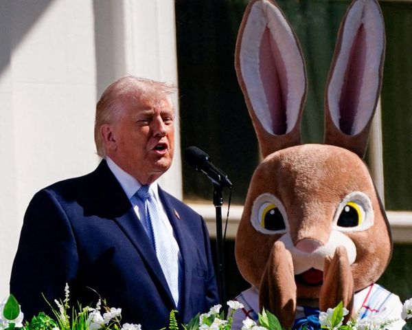 Down the rabbit hole: Trump offers dark Iran warnings after Easter bunny act