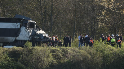 Train carrying 250 crashes in France, driver killed over 20 injured