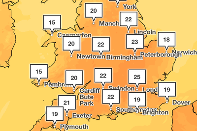Mapped: Where temperatures in the UK could reach 26C today