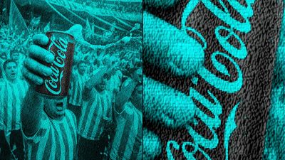 Coca-Cola uses a mind-bending optical illusion to sneak into 'blue' football stadiums