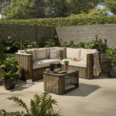 B&Q’s new corner outdoor sofa can transform into a daybed – and the stylish rattan-effect design is already flying off the shelves