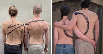 These 15 Couple Tattoos Blur The Line Between Two Individuals And One Design