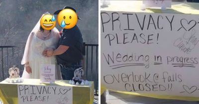 Bride Blocks Off Waterfall At Public Park For Her Wedding, Her Father Then Threatens People Who Complain