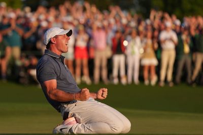 When will Rory McIlroy tee off at the 2026 Masters?