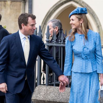 Harriet Sperling's Powder Blue Clutch and Heels Are Straight Out of Princess Kate's Closet